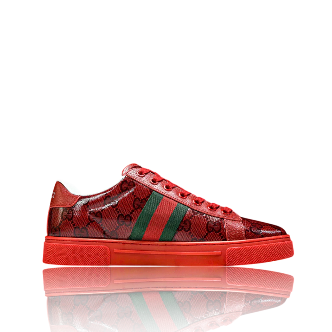 Guссi Ace Web 'Red Monogram'