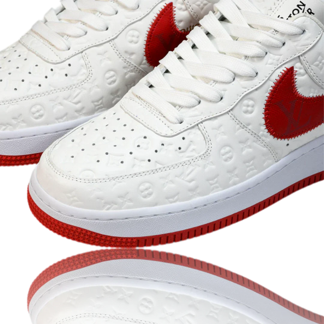 Louis Vuittоп x AF1 By Virgil Abloh 'White Red'