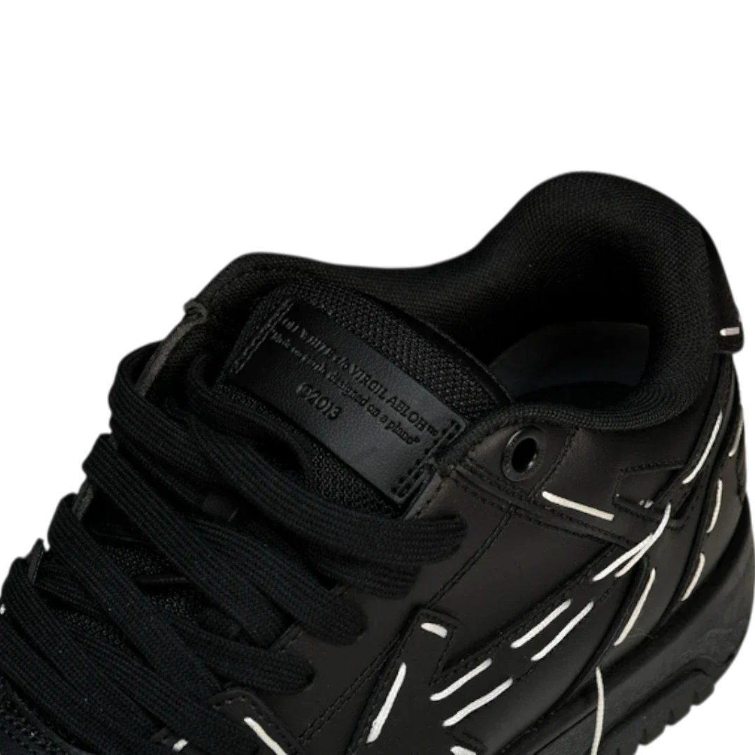 Off-White Out Of Office Low Top - Sartorial Stitch 'Black'