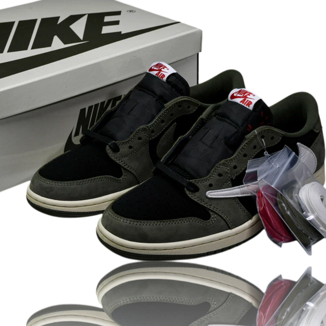 Travis Scott x AJ1 Low OG 'Black Olive'