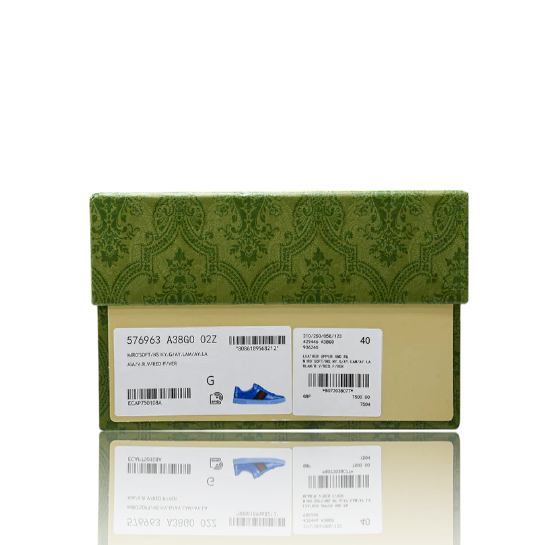 Guссi Ace Web 'Blue Monogram'