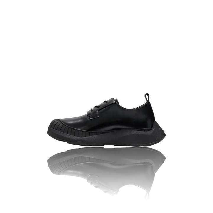 Black Leather Oxford Shoes