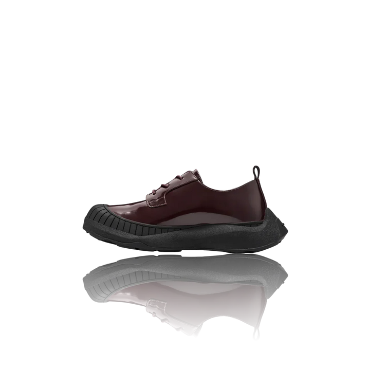 Burgundy Leather Oxford Shoes