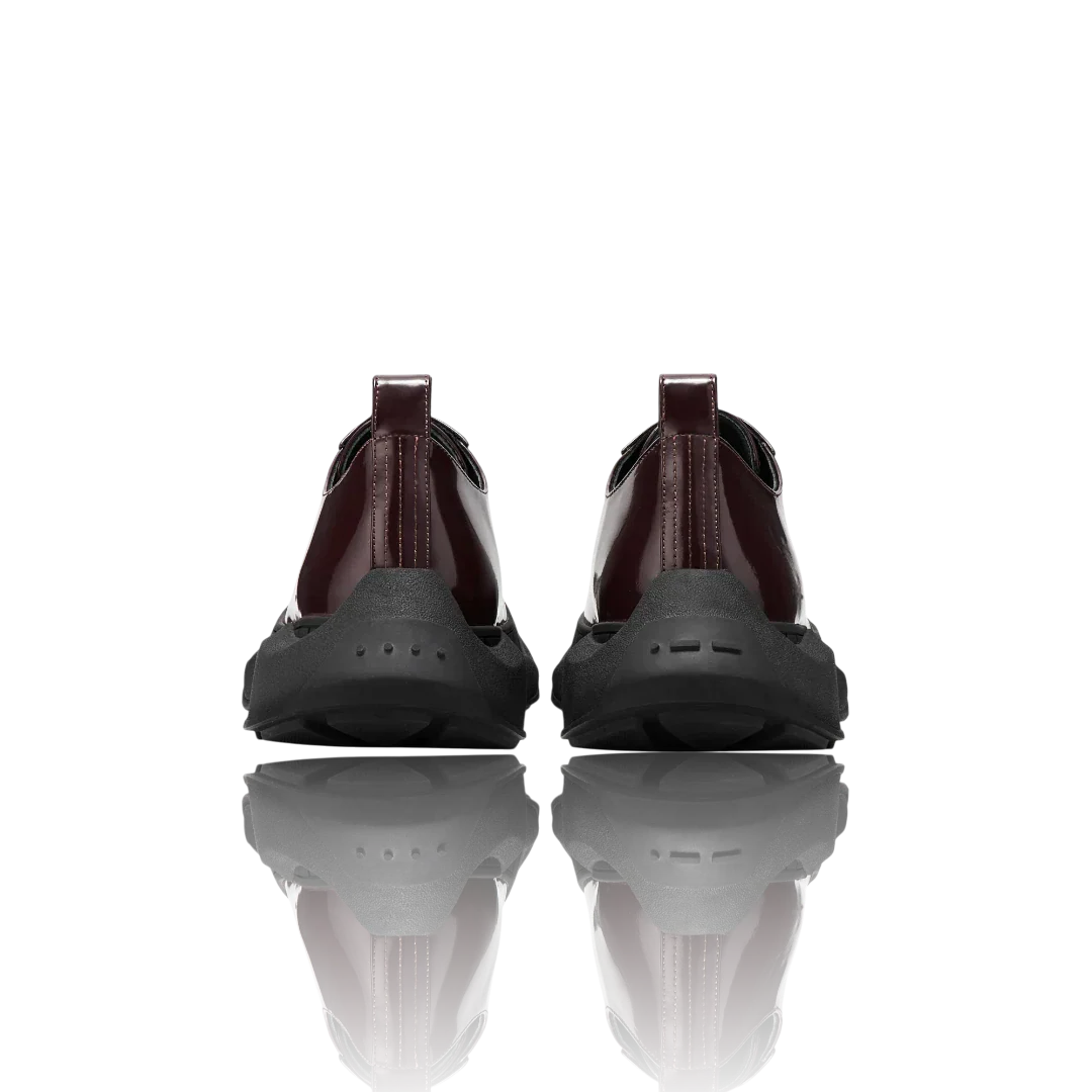 Burgundy Leather Oxford Shoes