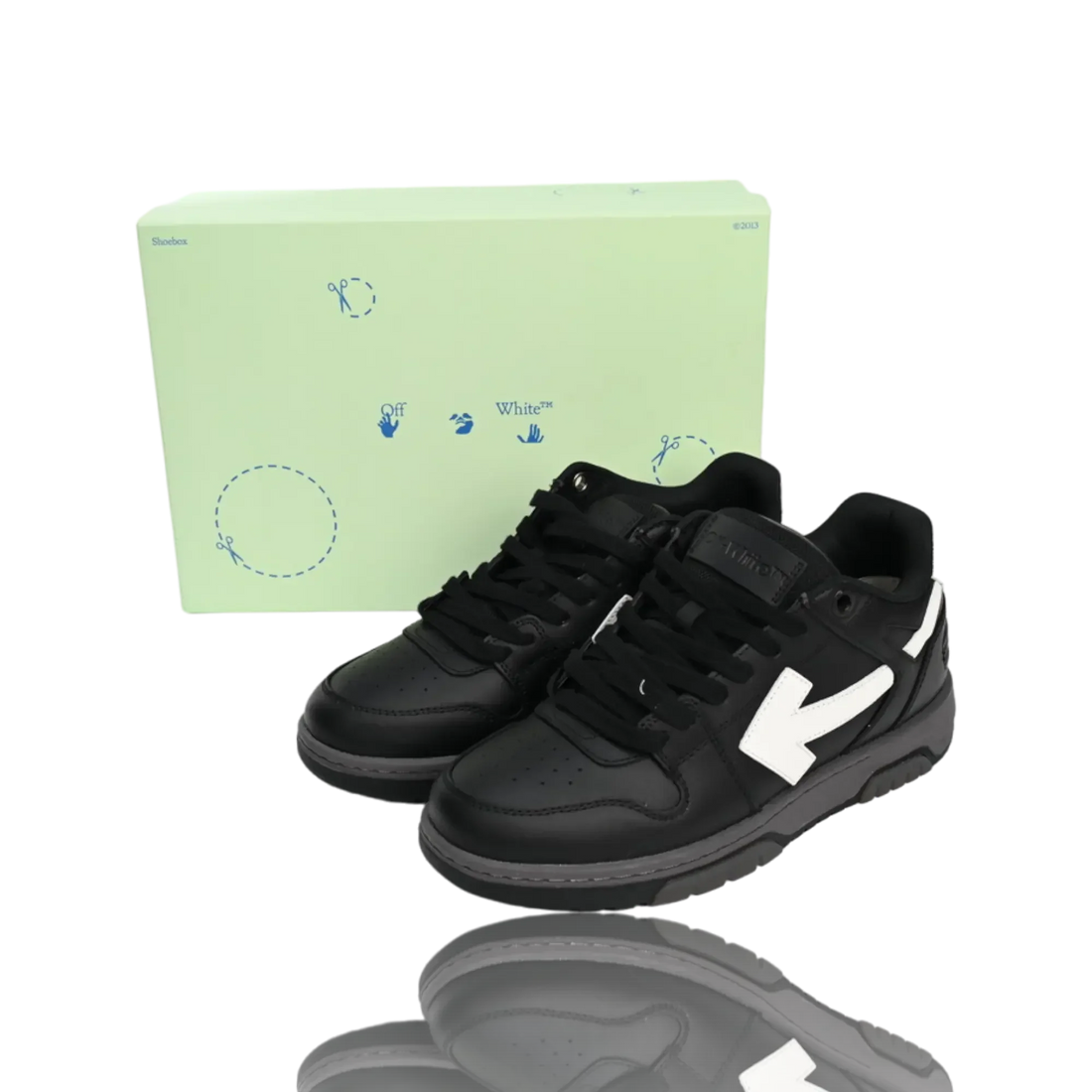 Off-White Out Of Office Low Top 'Black White'