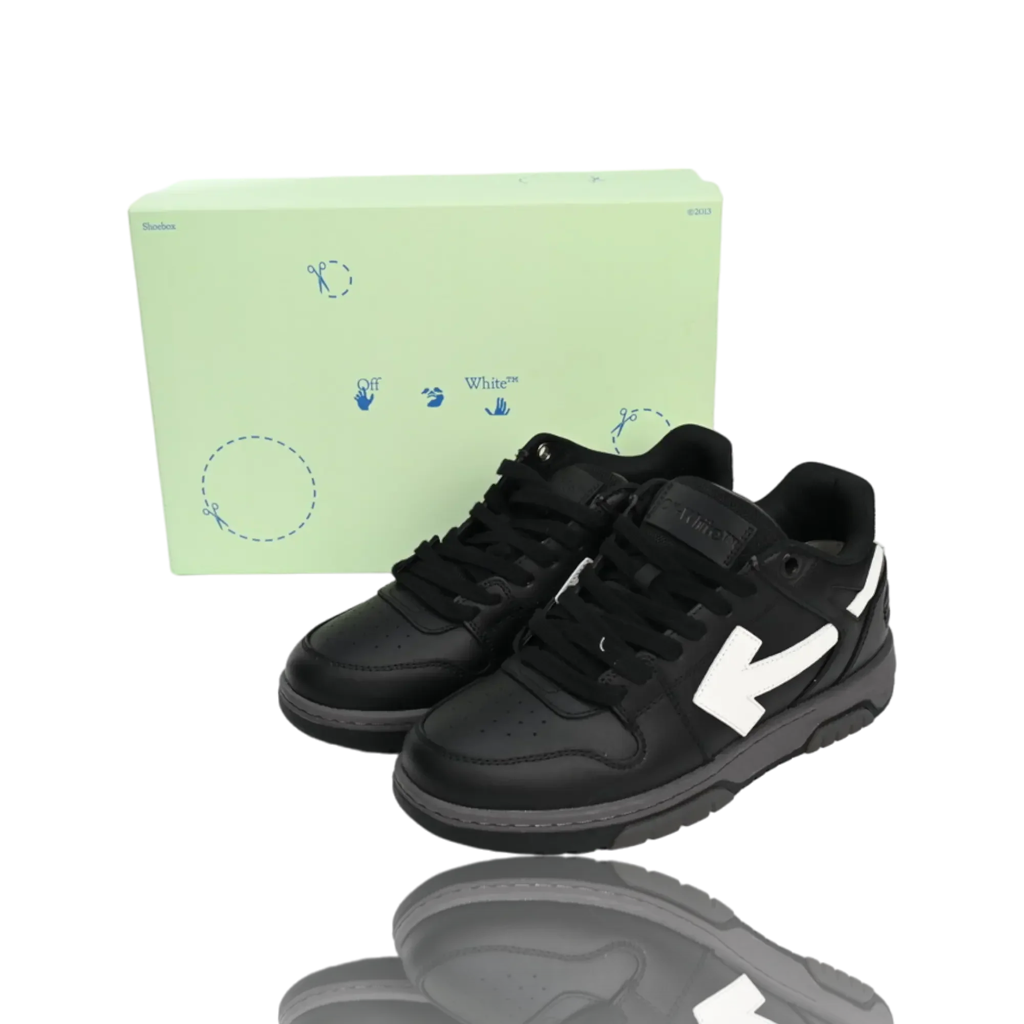 Off-White Out Of Office Low Top 'Black White'