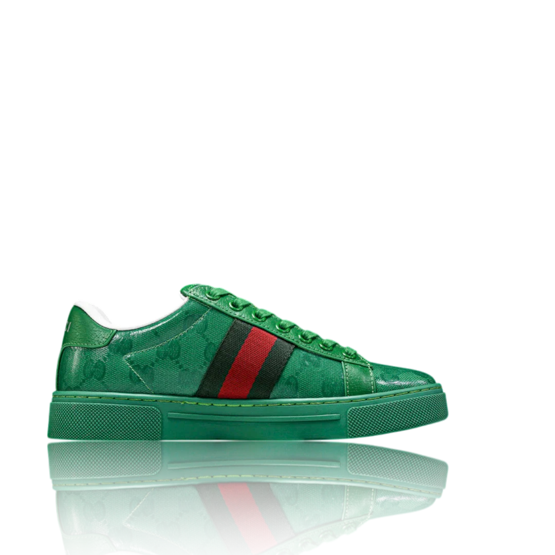 Guссi Ace Web 'Green Monogram'