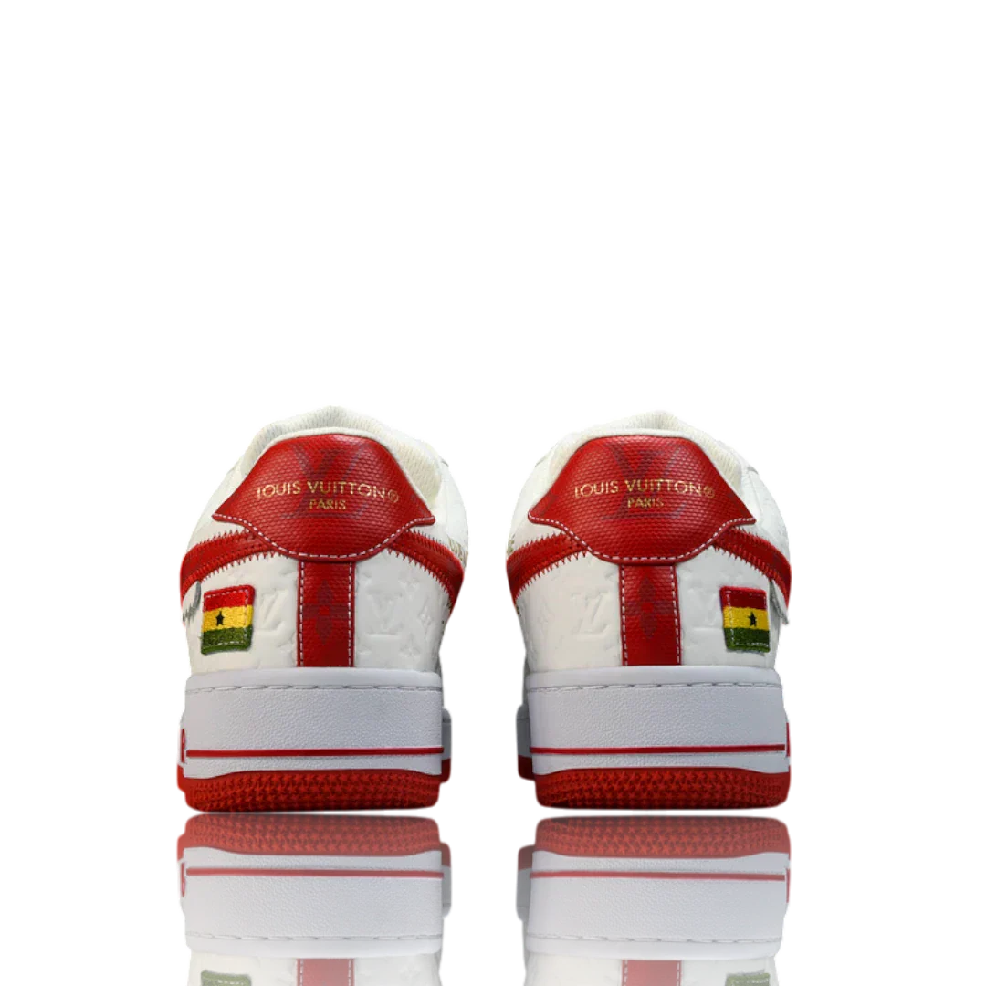 Louis Vuittоп x AF1 By Virgil Abloh 'White Red'