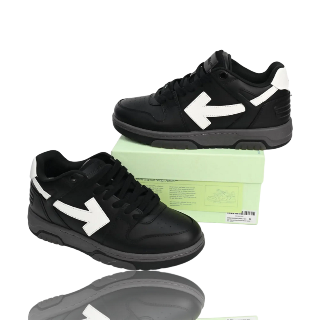 Off-White Out Of Office Low Top 'Black White'