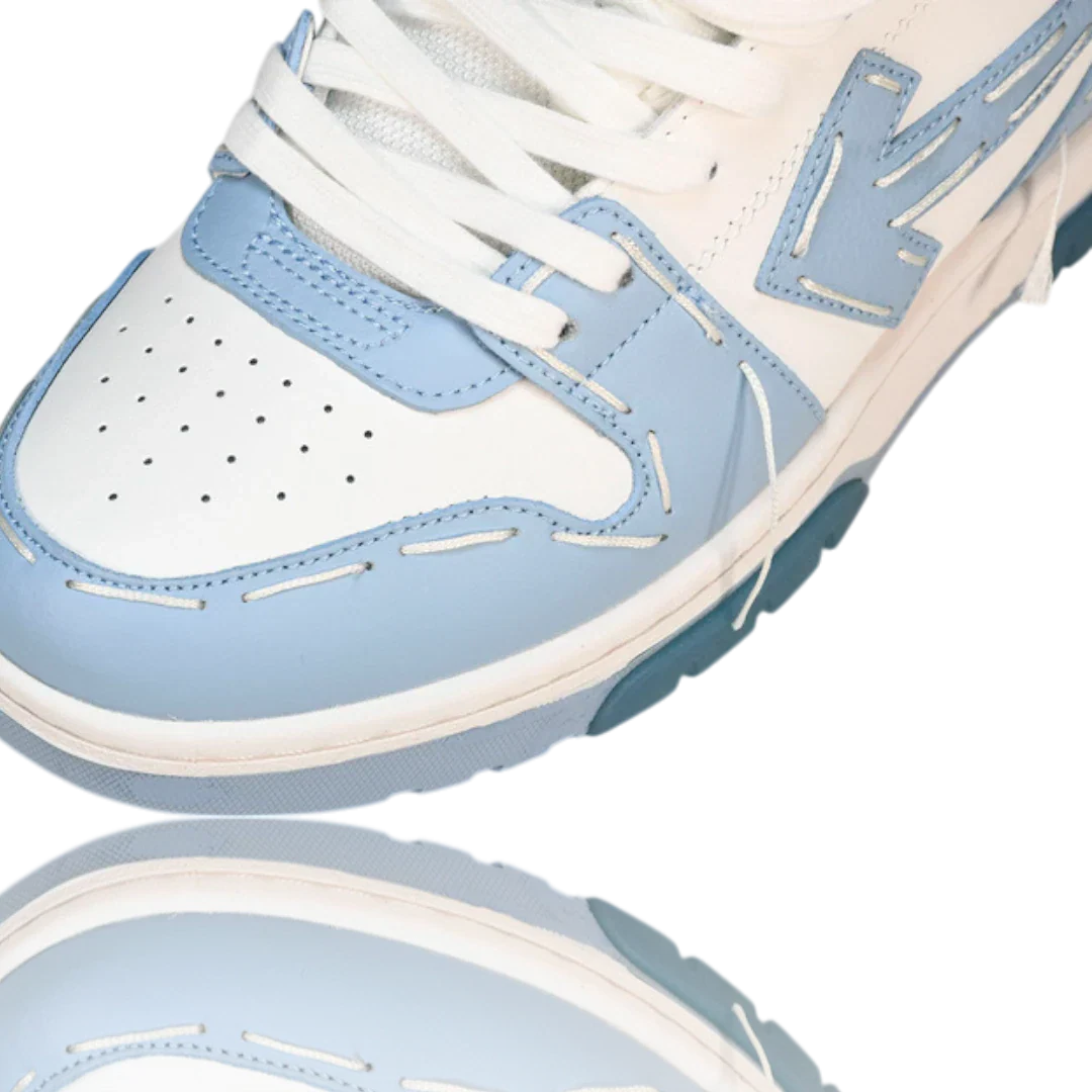 Off-White Out Of Office Low Top - Sartorial Stitch 'White Light Blue'