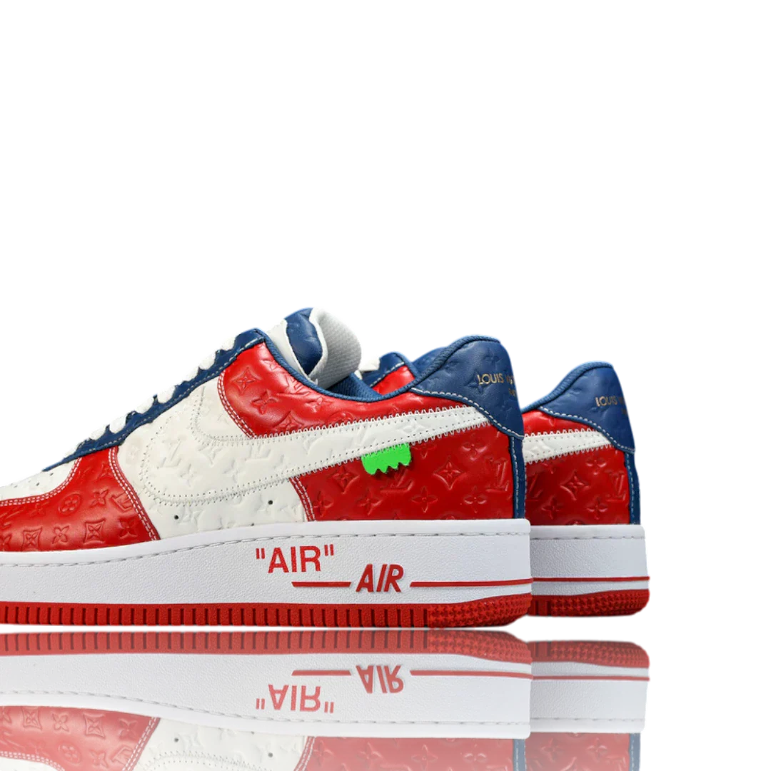 Louis Vuittоп x AF1 By Virgil Abloh 'White Red Blue'