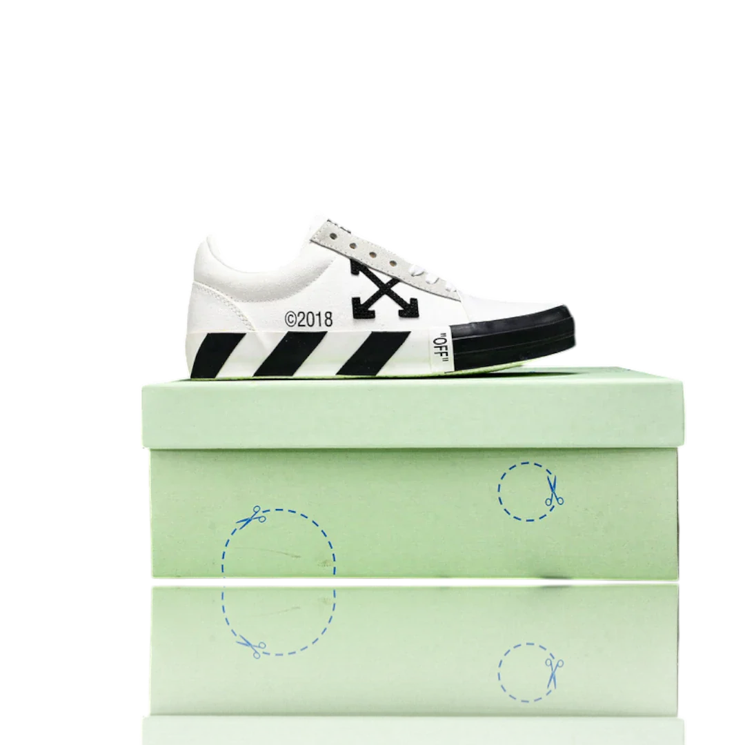 Off-White Vulc Low 'White' (‘C 2018)  Old Stripes