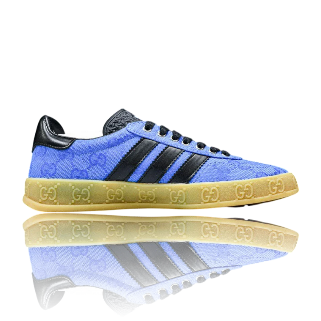 Guссi x Gazelle 'Blue GG Monogram'