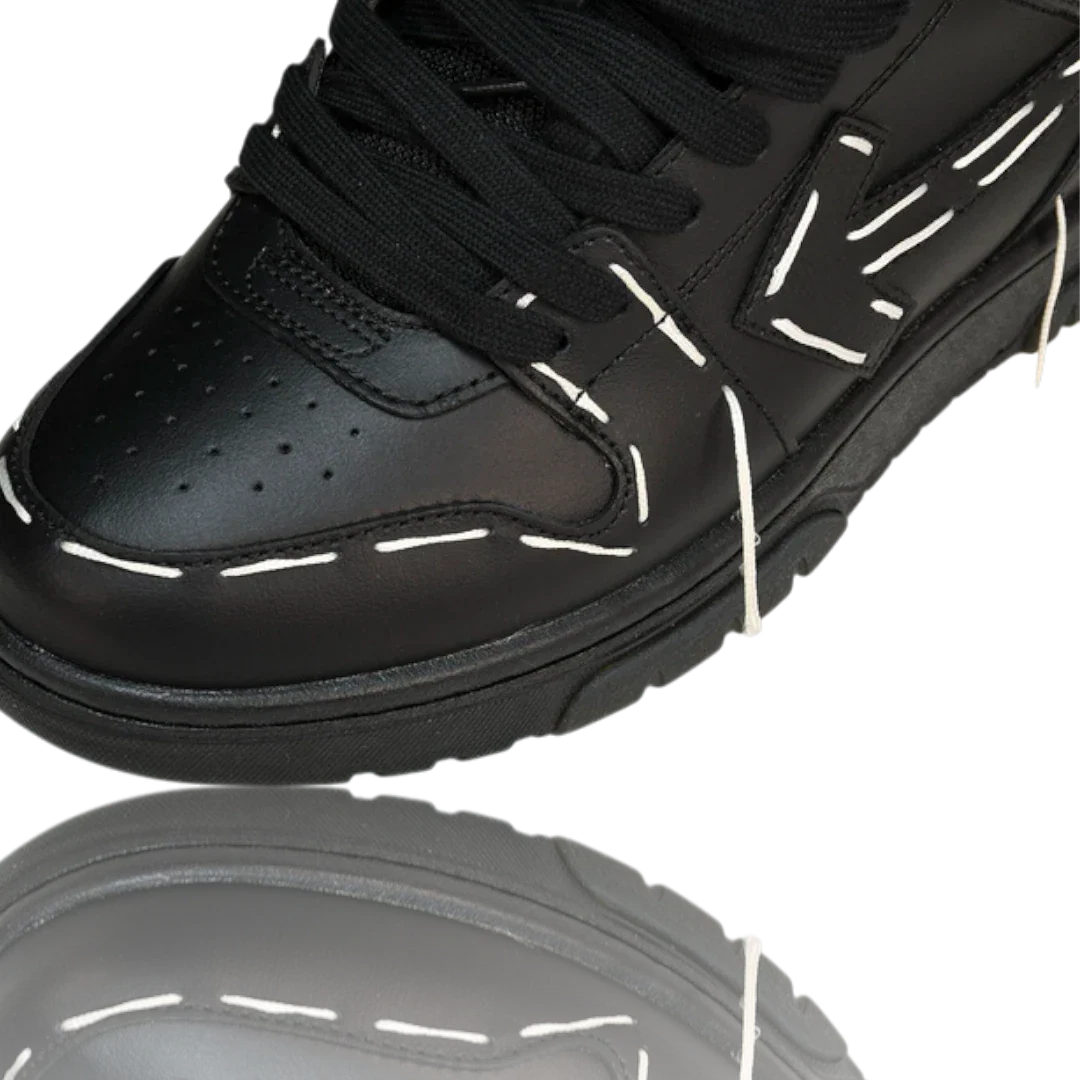 Off-White Out Of Office Low Top - Sartorial Stitch 'Black'