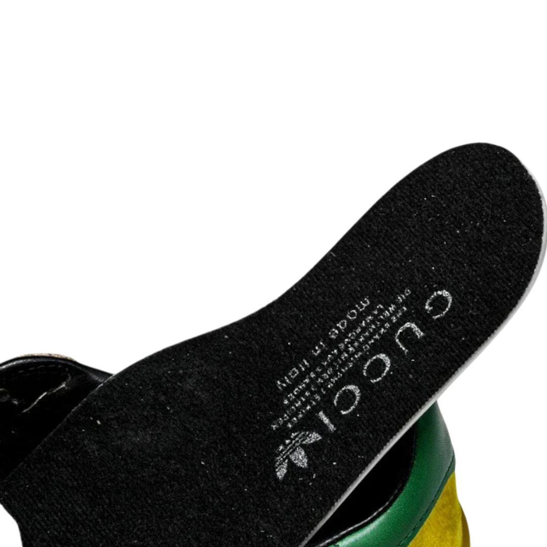 Guссi x Gazelle 'Yellow Velvet Green'