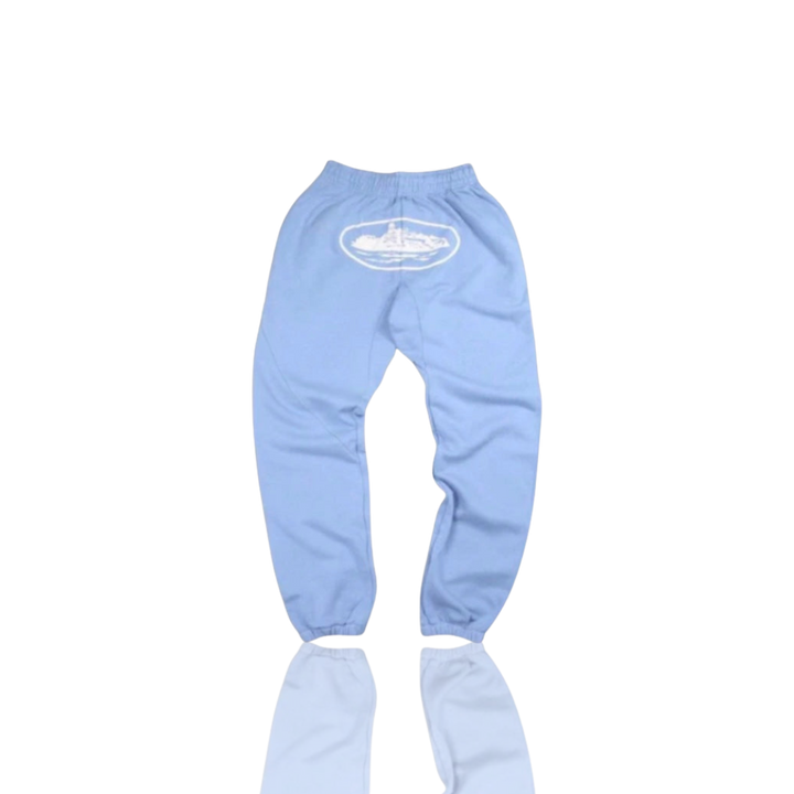 Corteiz BABY BLU & WHITE RTW ALCATRAZ BOTTOMS