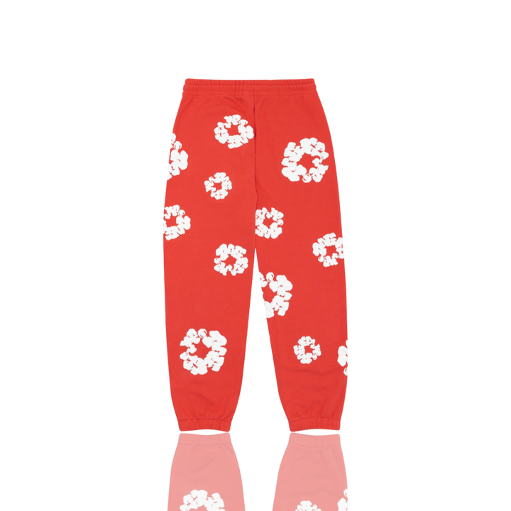Denim Tears Red ‘The Cotton Wreath’ Sweatpants