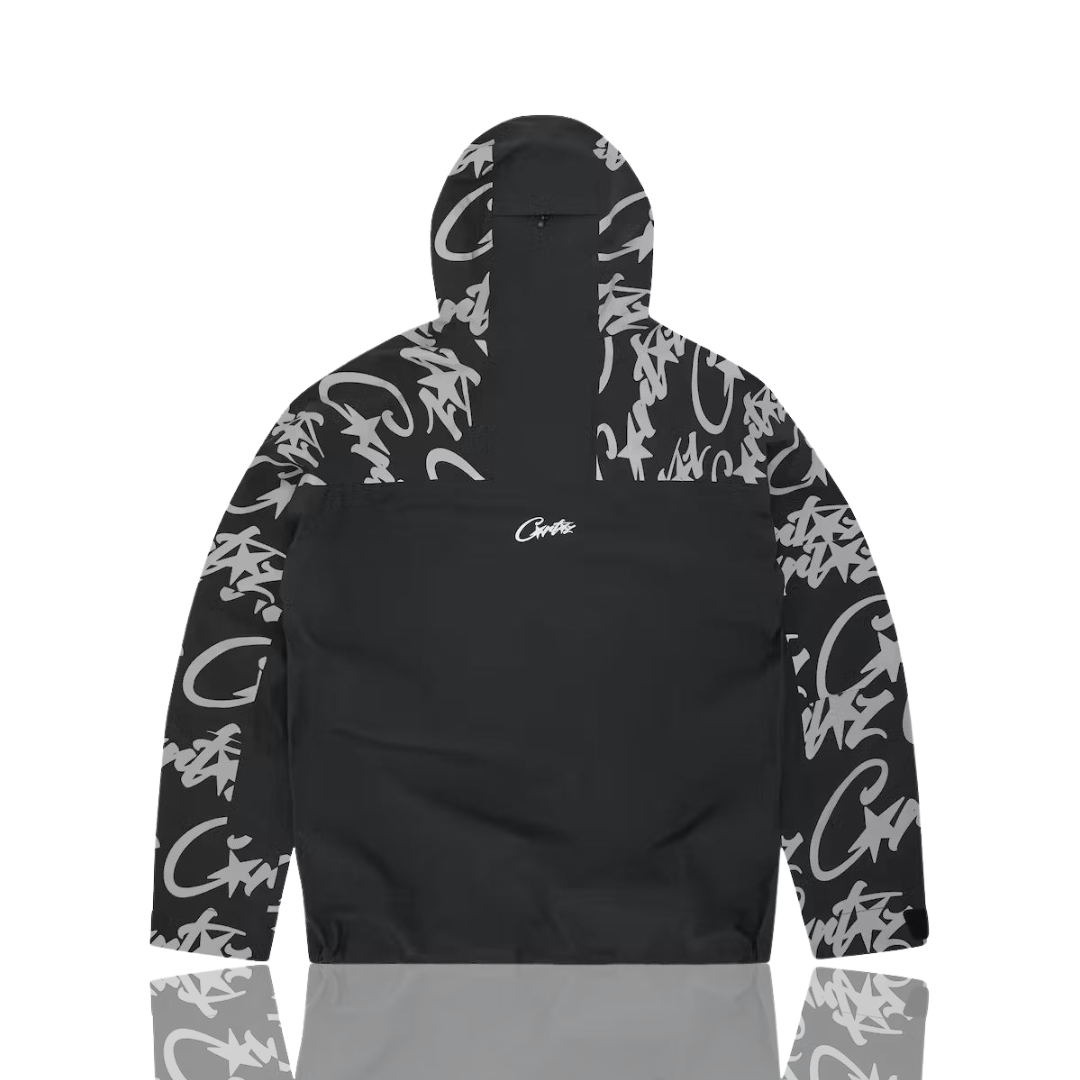 Corteiz Black Elitework Shell Jacket