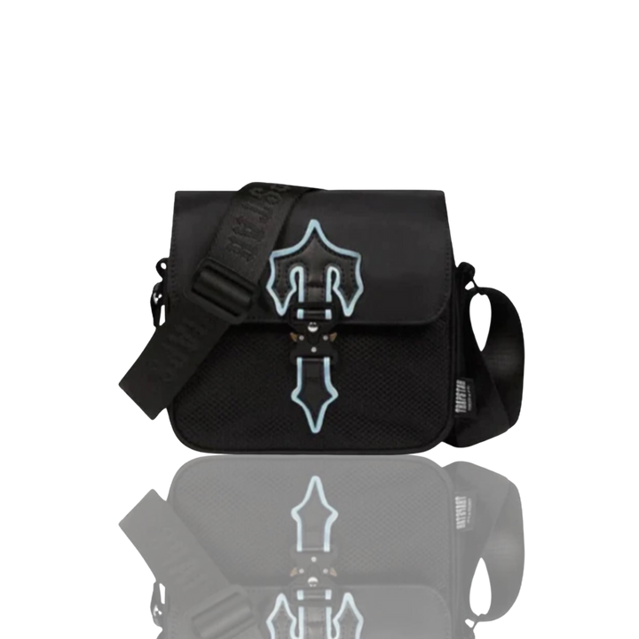 Trapstar Black & Ice Blue Irongate Messenger Bag 1.0
