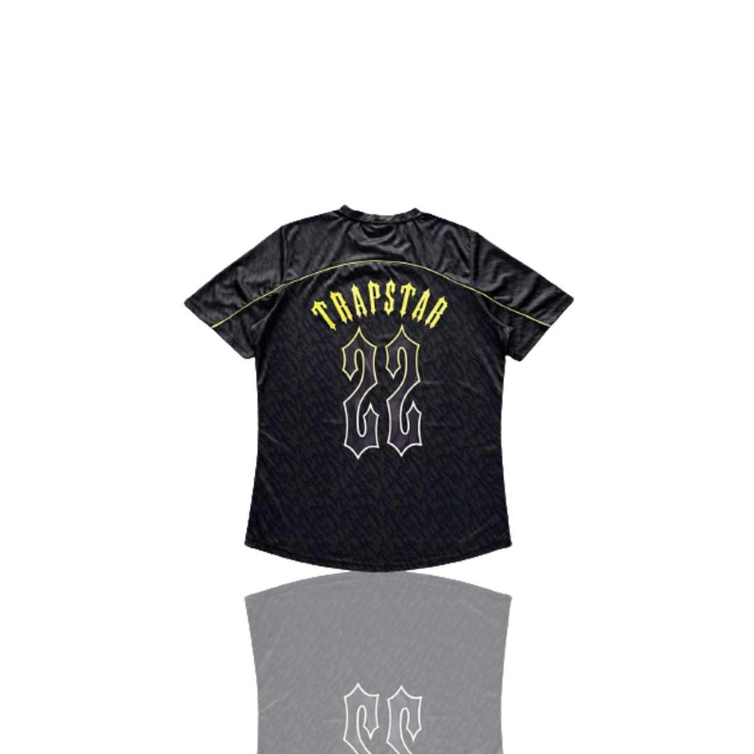 Trapstar Black & Lime T Football Jersey