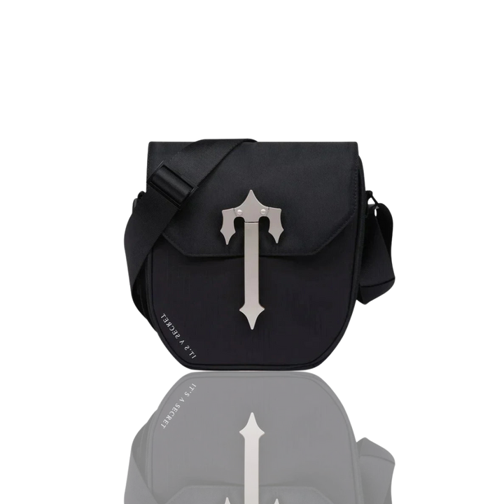 Trapstar Black & Silver Cobra T Messenger Bag