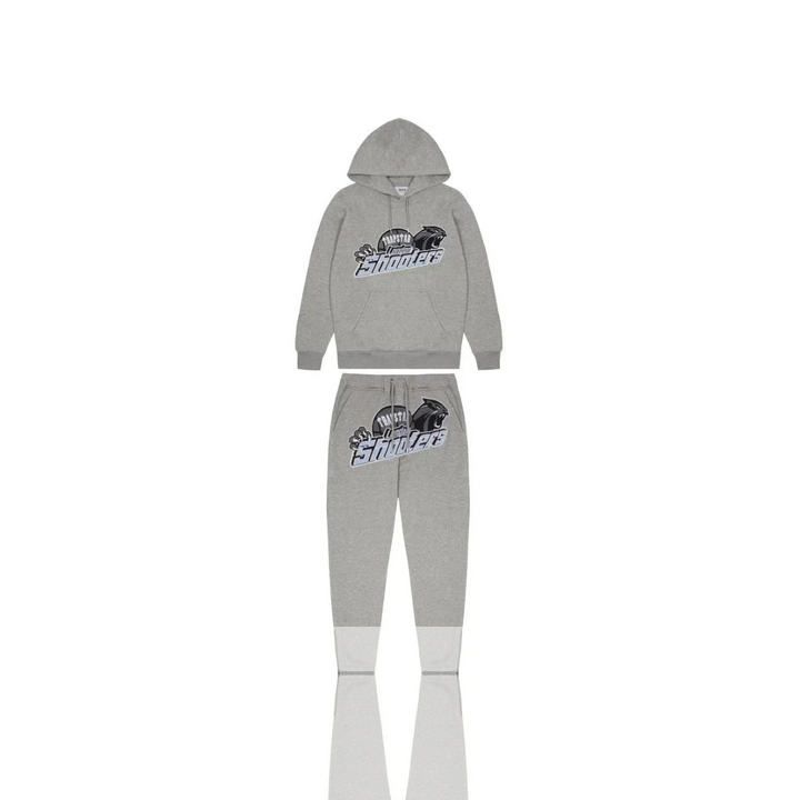 Trapstar Grey & Sky Blue London Shooters Tracksuit