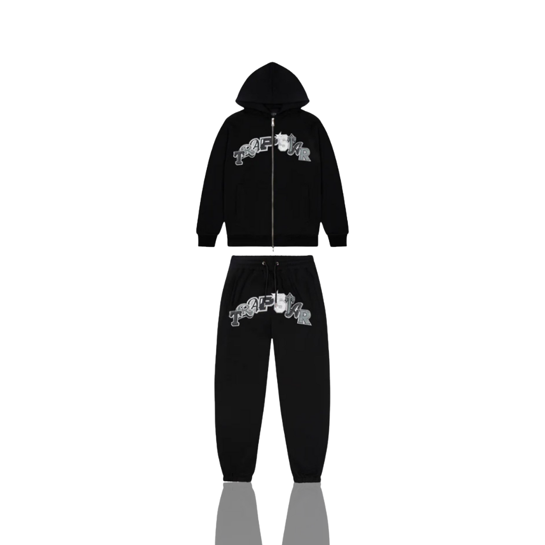 Trapstar Black Monochrome Wildcard Tracksuit