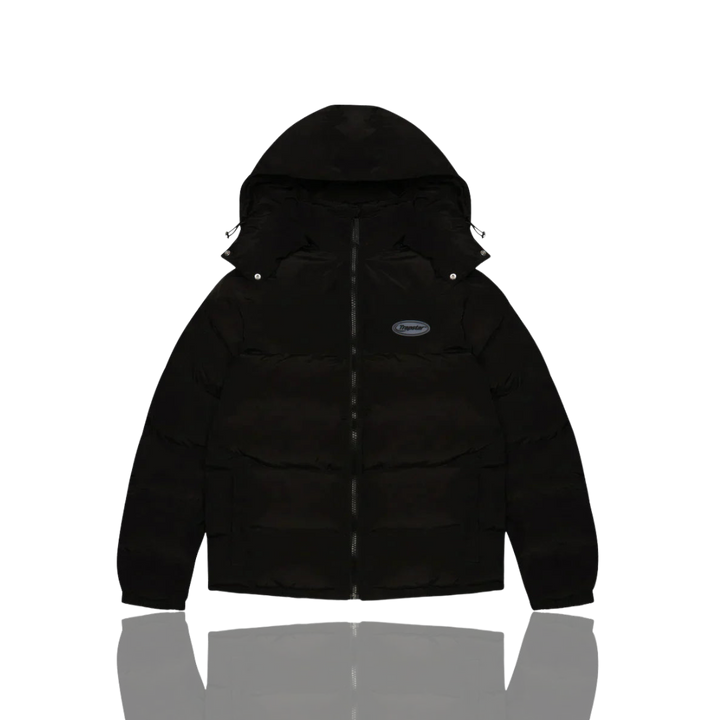 Trapstar TRIPLE BLACK HYPERDRIVE HOODED PUFFER JACKET