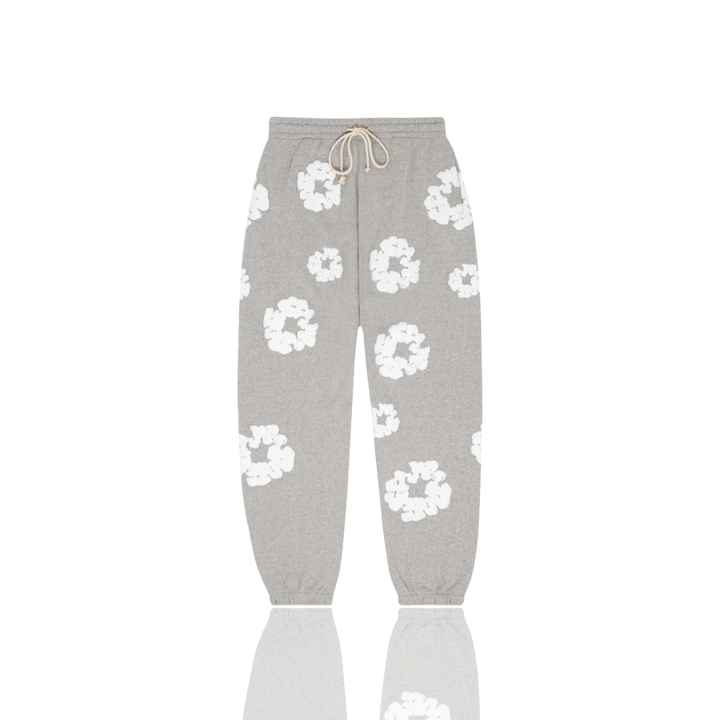 Denim Tears Grey ‘The Cotton Wreath’ Sweatpants