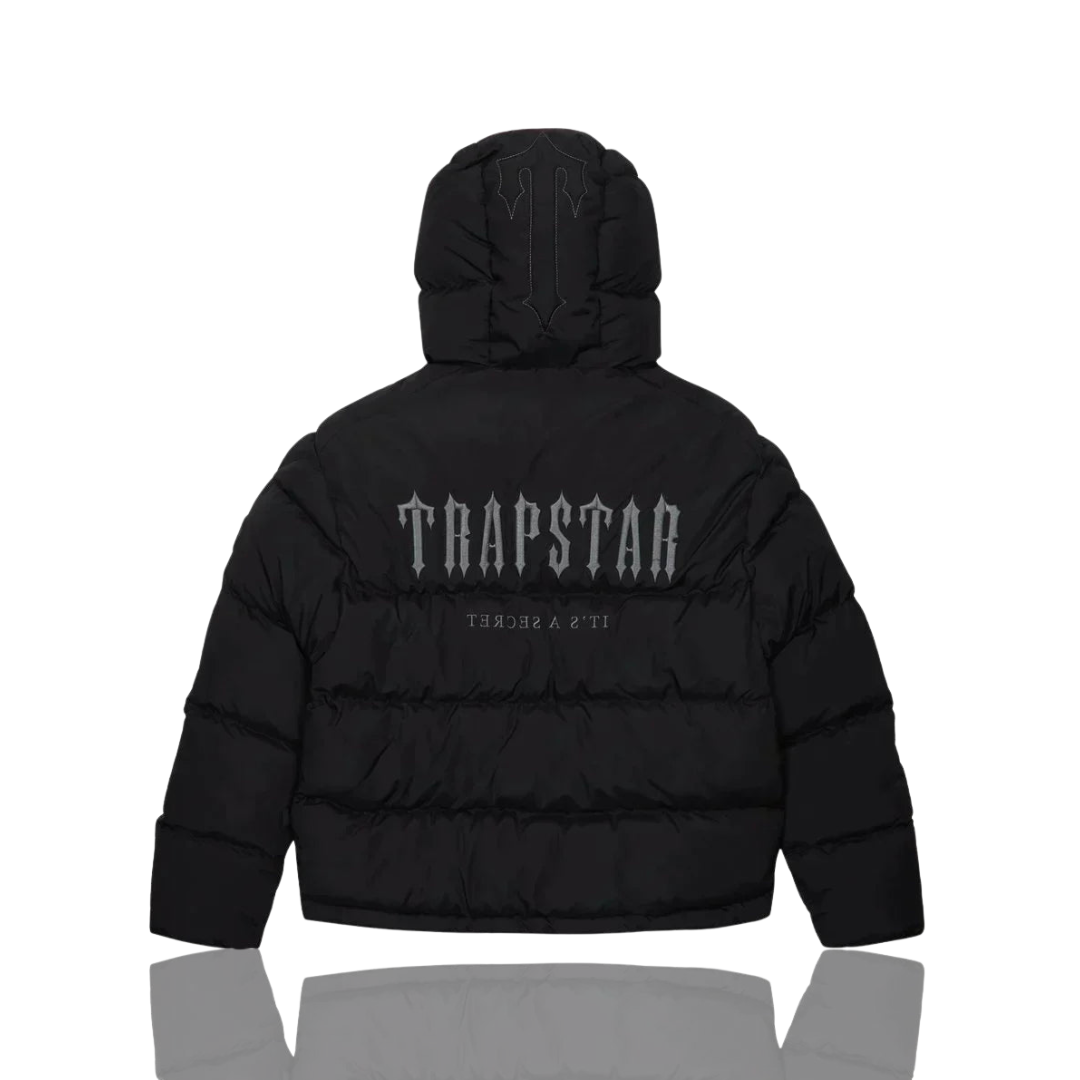 Trapstar Black Decoded 2.0 Hooded Puffer