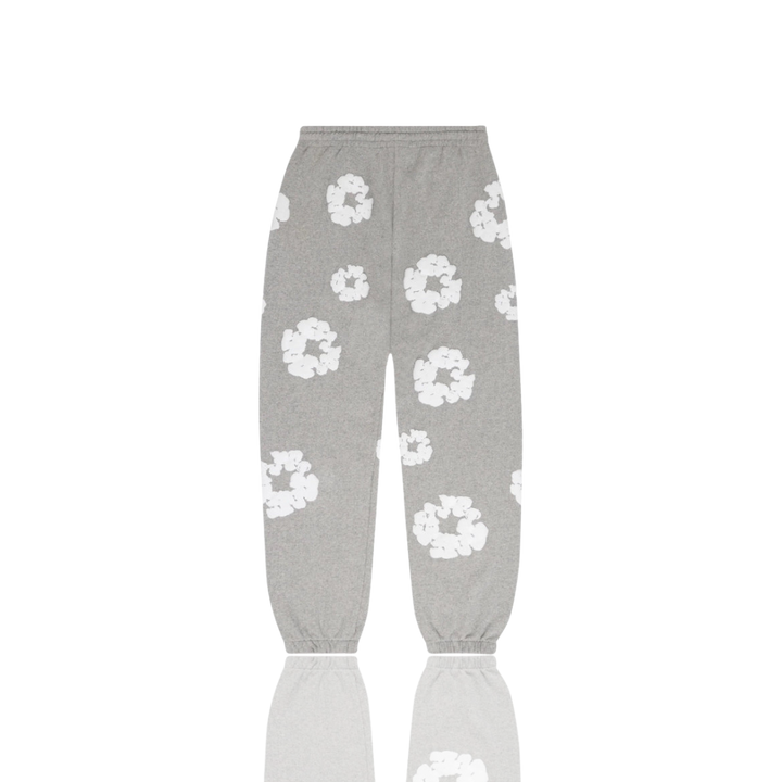 Denim Tears Grey ‘The Cotton Wreath’ Sweatpants