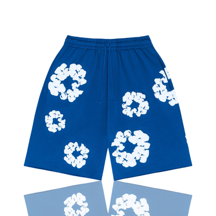 Denim Tears Blue ‘The Cotton Wreath’ Shorts