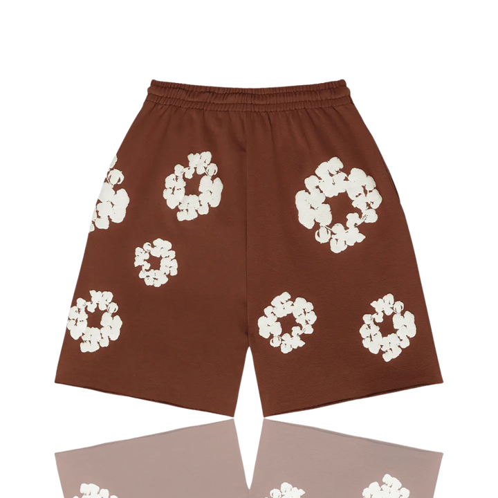 Denim Tears Brown ‘The Cotton Wreath’ Shorts