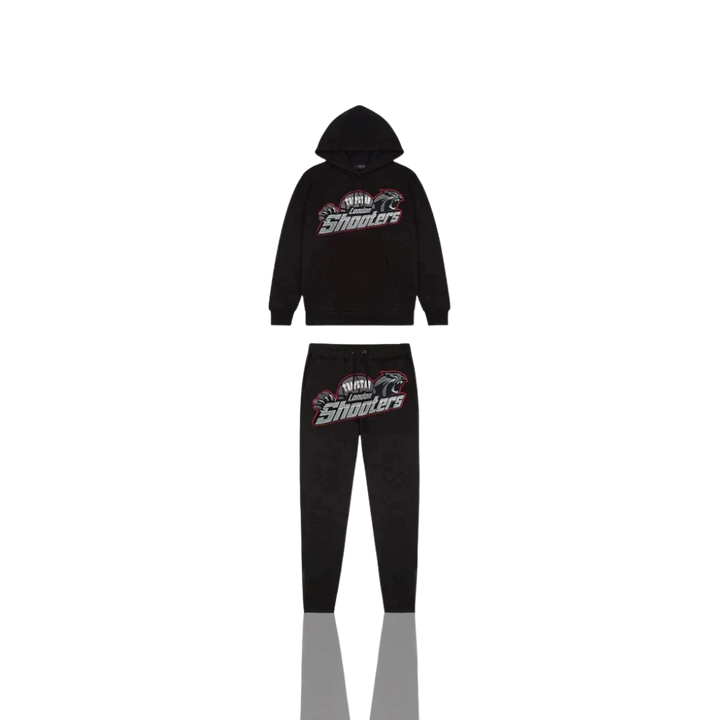 Trapstar Black & Red London Shooters Tracksuit