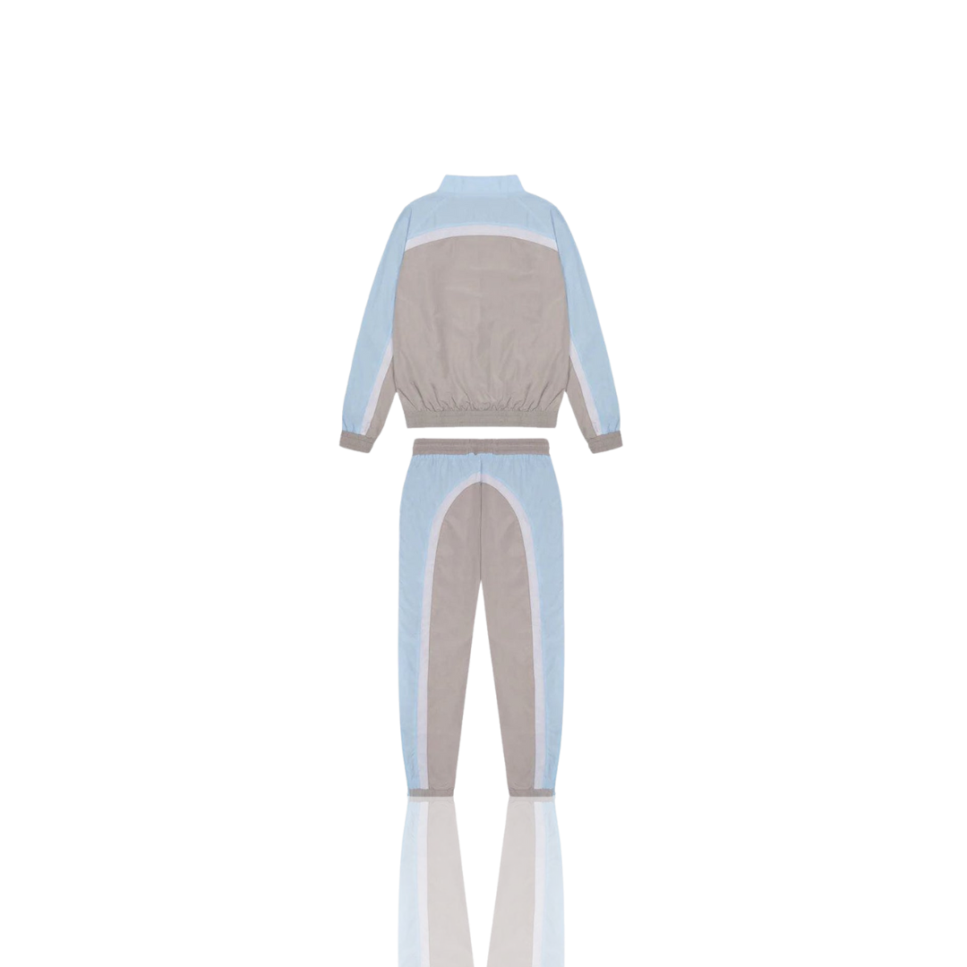 TRAPSTAR GREY & CASHMERE BLUE & WHITE IRONGATE T SHELLSUIT