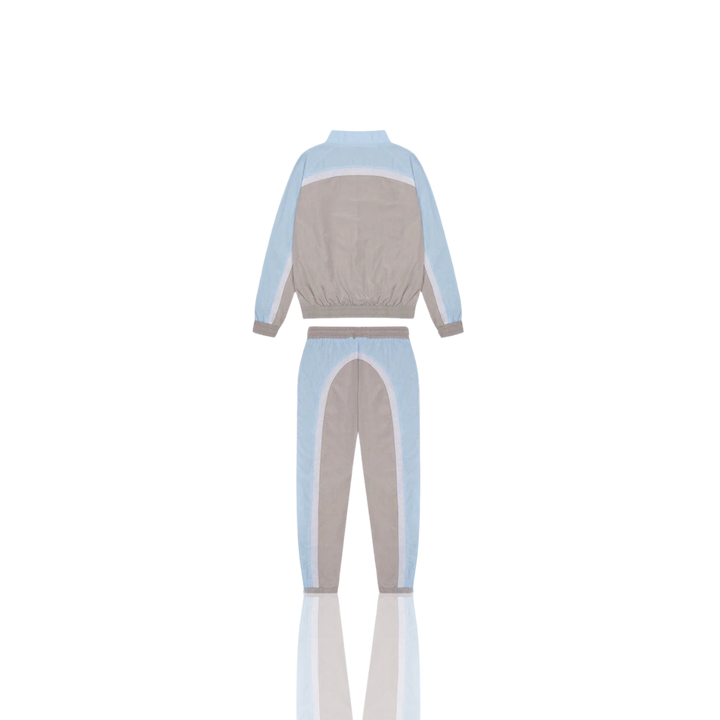 TRAPSTAR GREY & CASHMERE BLUE & WHITE IRONGATE T SHELLSUIT