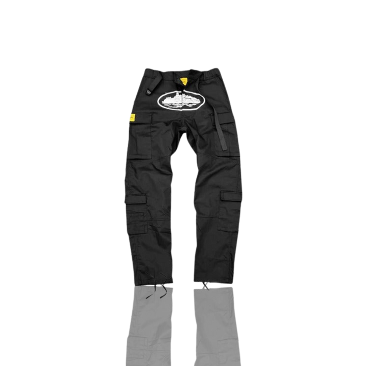 Corteiz BLACK & WHITE ALCATRAZ CARGO TROUSER