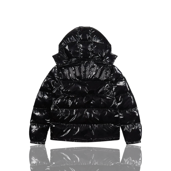 Trapstar Shiny Black Irongate Hooded Puffer