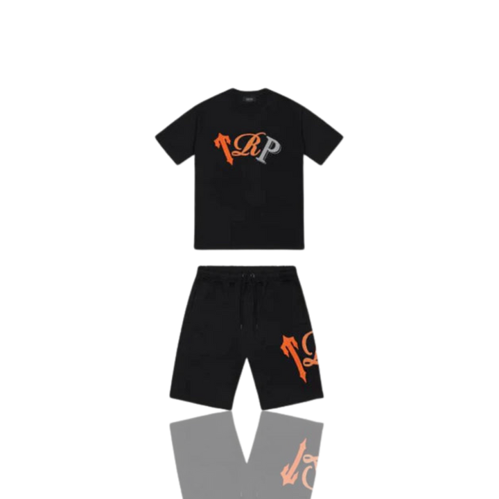 Trapstar Black & Orange TRP Short Set