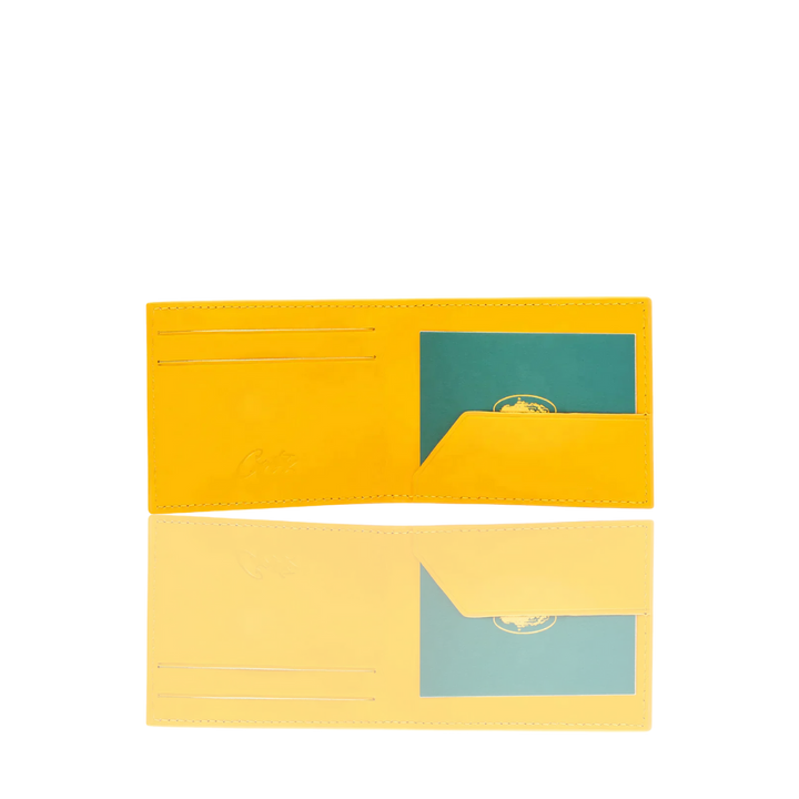 Corteiz YELLOW LEATHER CARD HOLDER