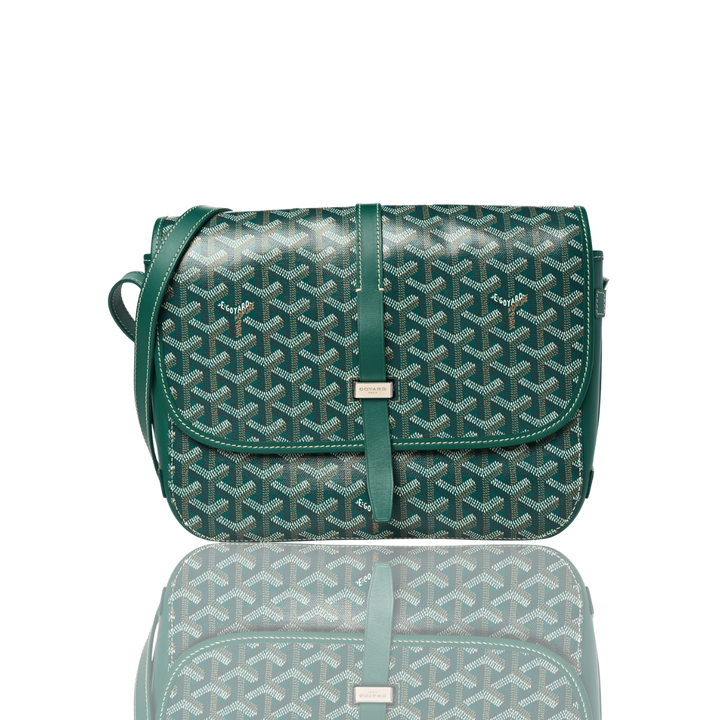 Green Goyard Messenger Bag