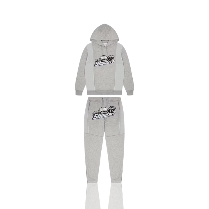 Trapstar Grey & Blue Technical London Shooters Tracksuit