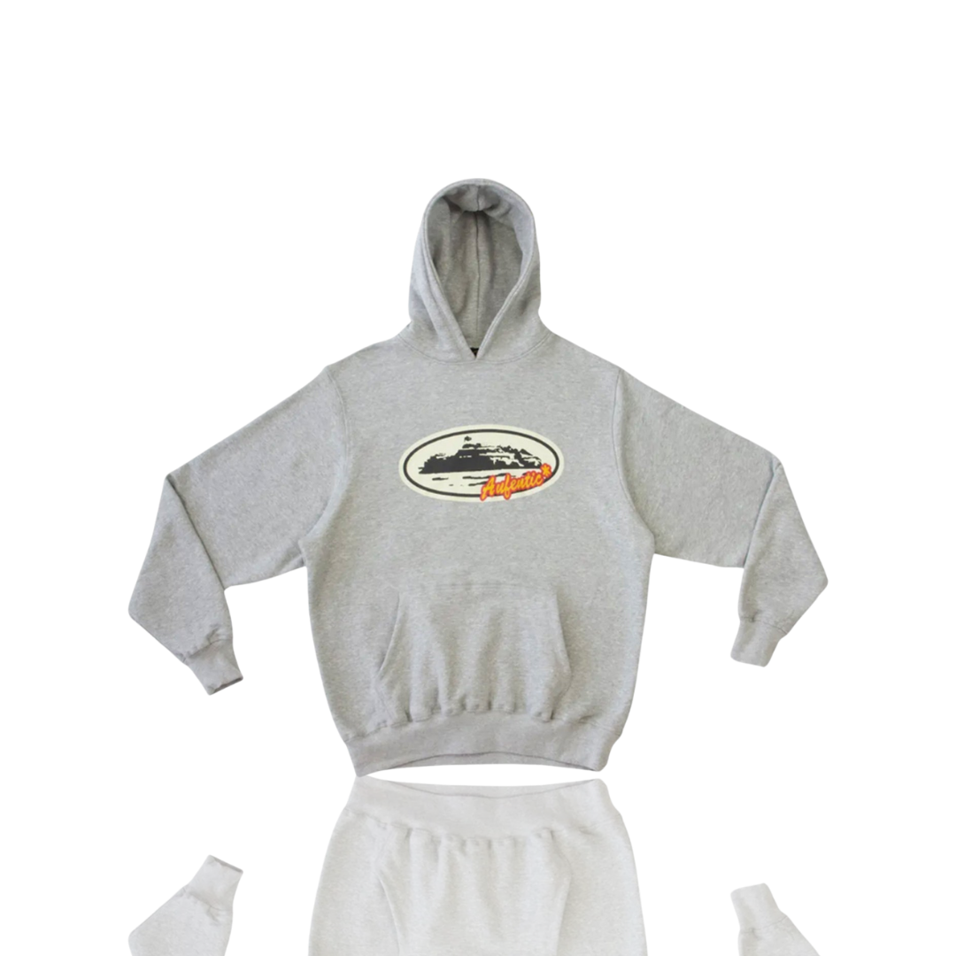 Corteiz HEATHER GREY AUFENTIC ALCATRAZ HOODIE