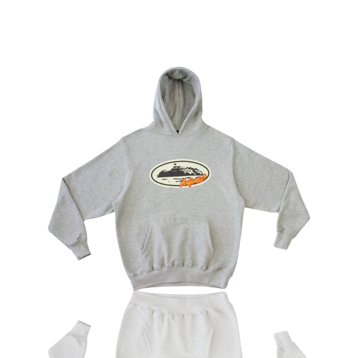 Corteiz HEATHER GREY AUFENTIC ALCATRAZ HOODIE