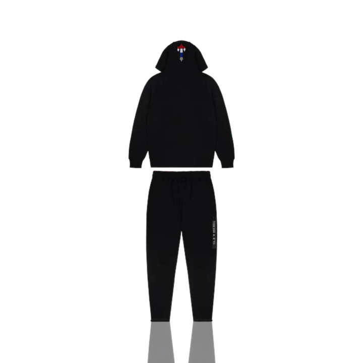 Trapstar Black Revolution 2.0 Chenille Decoded Hooded Tracksuit