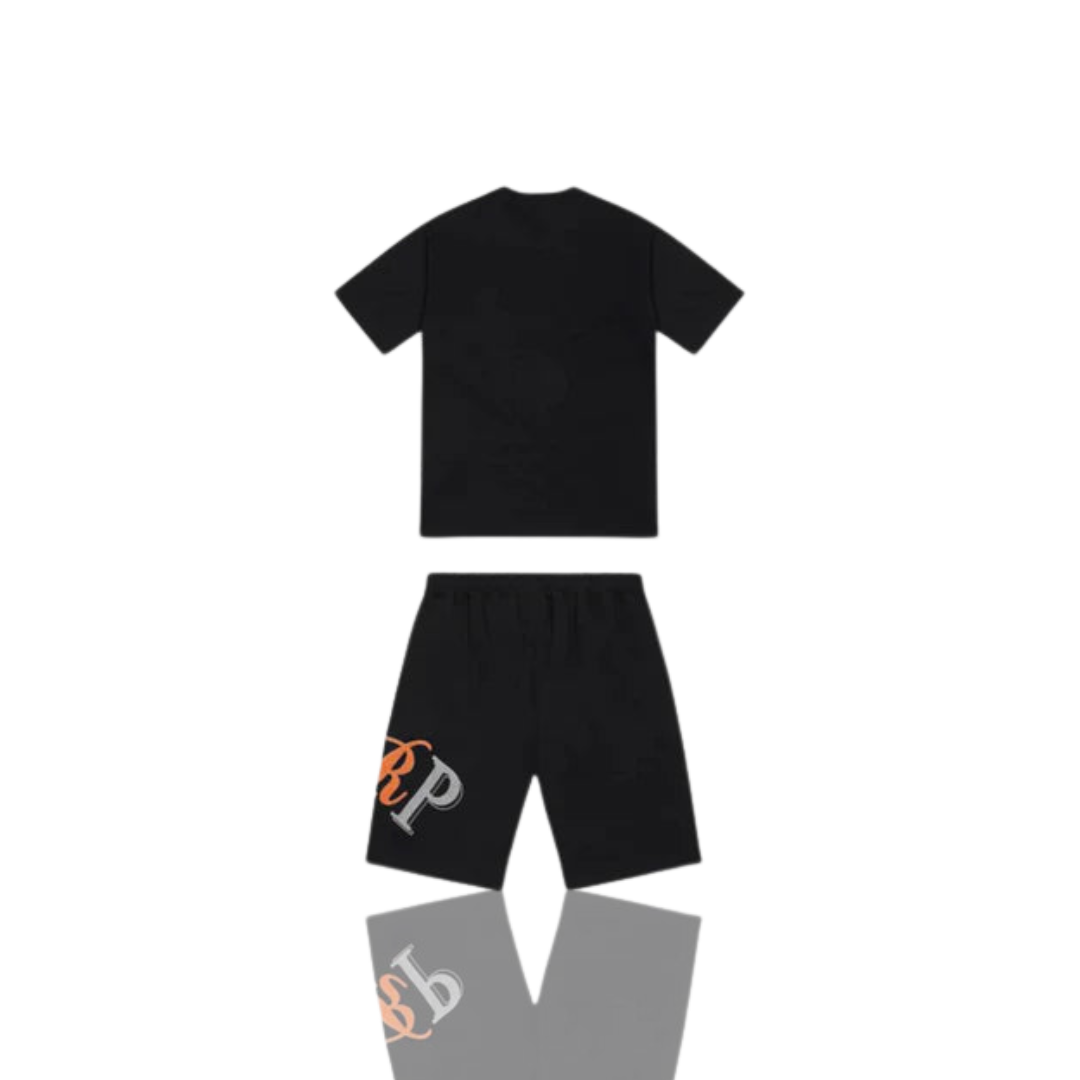 Trapstar Black & Orange TRP Short Set
