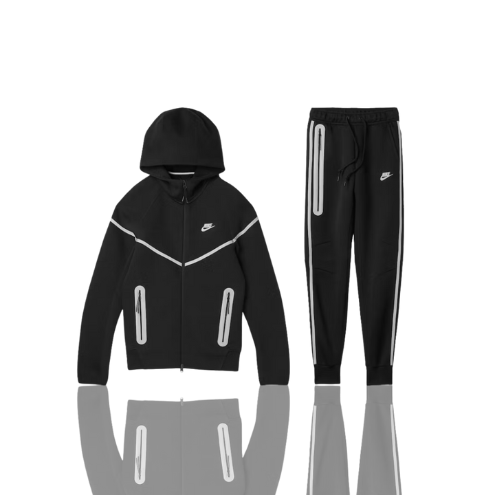 Black Reflective Tech Fleece