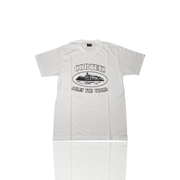 Corteiz WHITE & BLACK RTW ALCATRAZ T SHIRT