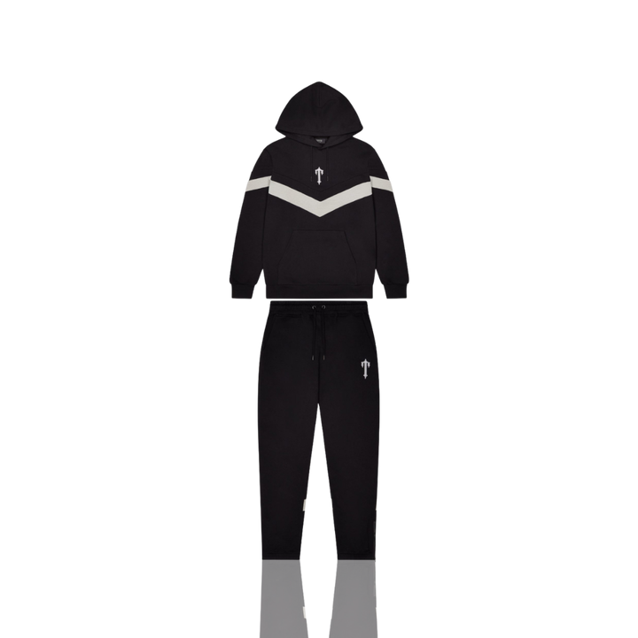 Trapstar Black & Grey V Stripe Tracksuit