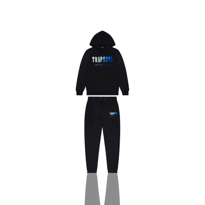 Trapstar Black Ice 2.0 Chenille Decoded Hooded Tracksuit